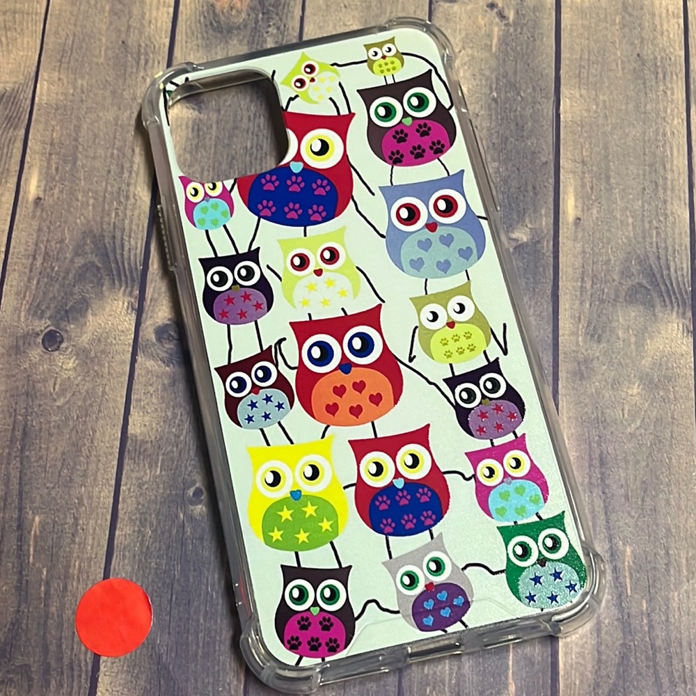 5for$10 iPhone 11 Pro Max Green Mixed Owl - Protective phone case